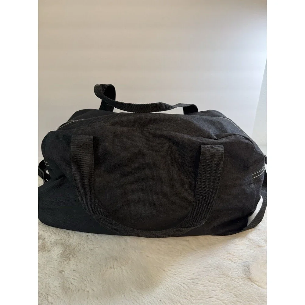 True Religion Bag Horseshoe Lightweight Duffel Carry On Zip Up Black Nylon